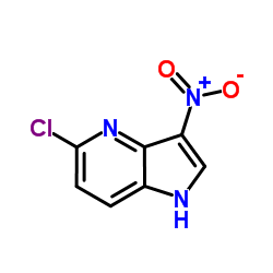5-氯-3-硝基-1H-吡咯并[3,2-b]吡啶结构式