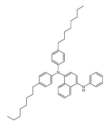 4-N,4-N-bis(4-octylphenyl)-1-N-phenylnaphthalene-1,4-diamine Structure