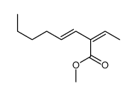 methyl 2-ethylideneoct-3-enoate Structure