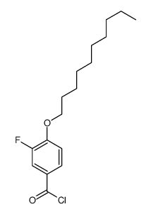 4-decoxy-3-fluorobenzoyl chloride结构式