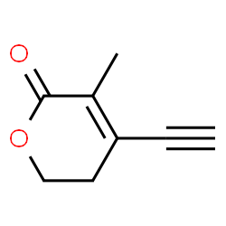 2H-Pyran-2-one, 4-ethynyl-5,6-dihydro-3-methyl- (9CI) structure