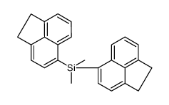bis(1,2-dihydroacenaphthylen-5-yl)-dimethylsilane结构式