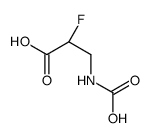 (2R)-3-(carboxyamino)-2-fluoropropanoic acid Structure