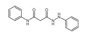 3-oxo-N-phenyl-3-(2-phenylhydrazinyl)propanamide结构式