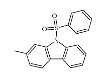 2-methyl-9-benzenesulfonylcarbazole结构式