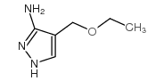 4-(乙氧基甲基)-1H-吡唑-3-胺结构式