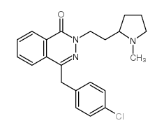 4-[(4-chlorophenyl)methyl]-2-[2-(1-methylpyrrolidin-2-yl)ethyl]phthalazin-1-one Structure