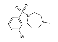 1-(3-bromo-benzenesulfonyl)-4-methyl-[1,4]diazepane Structure