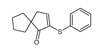 3-phenylsulfanylspiro[4.4]non-2-en-4-one结构式