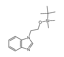 1-(2-{[tert-butyl(dimethyl)silyl]oxy}ethyl)-1H-benzimidazole Structure