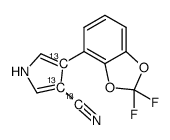 Fludioxonil-13C3结构式