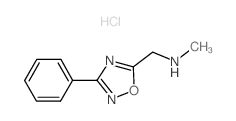 N-methyl-1-(3-phenyl-1,2,4-oxadiazol-5-yl)methanamine hydrochloride structure