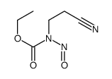 ethyl N-(2-cyanoethyl)-N-nitrosocarbamate Structure