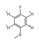 1,2,4,5-tetradeuterio-3-fluoro-6-methylsulfanylbenzene结构式