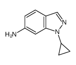 1-cyclopropyl-1H-indazol-6-ylamine结构式