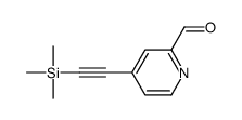 4-(2-trimethylsilylethynyl)pyridine-2-carbaldehyde结构式