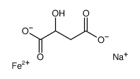 sodium,2-hydroxybutanedioate,iron(2+) Structure