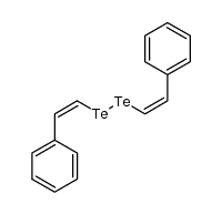 bis[(Z)-2-phenyl-1-ethenyl] telluride结构式