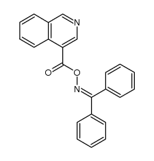 benzophenone O-isoquinoline-4-carbonyl oxime Structure
