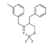 N-(3-Methylbenzyl)-1-phenyl-3-[(trifluoromethyl)sulfanyl]-2-propa namine Structure