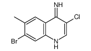 4-Amino-7-bromo-3-chloro-6-methylquinoline Structure
