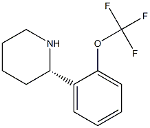 (S)-2-(2-(trifluoromethoxy)phenyl)piperidine结构式