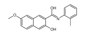 3-hydroxy-7-methoxy-N-(2-methylphenyl)naphthalene-2-carboxamide结构式