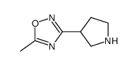 5-methyl-3-pyrrolidin-3-yl-1,2,4-oxadiazole Structure