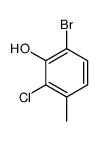 6-溴-2-氯-3-甲基苯酚结构式