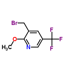 3-(Bromomethyl)-2-methoxy-5-(trifluoromethyl)pyridine Structure