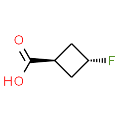trans-3-fluorocyclobutane-1-carboxylic acid Structure