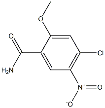 4-Chloro-2-methoxy-5-nitro-benzamide结构式