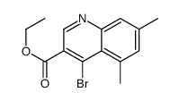 4-Bromo-5,7-dimethylquinoline-3-carboxylic acid ethyl ester picture