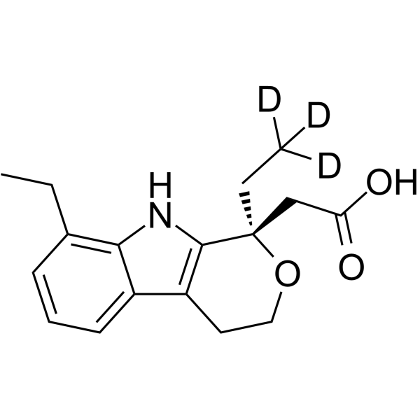 (R)-(-)-Etodolac-d3结构式