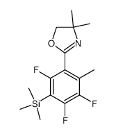 2-(2,4,5-trifluoro-6-methyl-3-(trimethylsilyl)phenyl)-4,4-dimethyl-2-oxazoline Structure