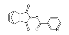 Nicotinic acid 3,5-dioxo-4-aza-tricyclo[5.2.1.02,6]dec-8-en-4-yl ester Structure