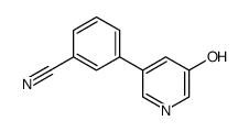 3-(5-hydroxypyridin-3-yl)benzonitrile Structure