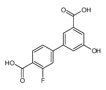 4-(3-carboxy-5-hydroxyphenyl)-2-fluorobenzoic acid Structure