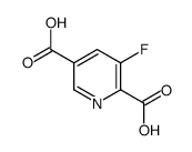 3-fluoropyridine-2,5-dicarboxylic acid结构式
