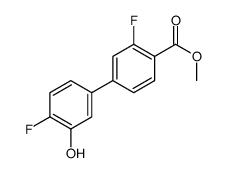 methyl 2-fluoro-4-(4-fluoro-3-hydroxyphenyl)benzoate Structure