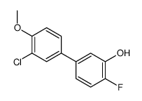 5-(3-chloro-4-methoxyphenyl)-2-fluorophenol Structure