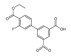 3-(4-ethoxycarbonyl-3-fluorophenyl)-5-nitrobenzoic acid Structure