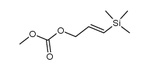 (E)-3-(trimethylsilyl)-2-propen-1-yl methyl carbonate结构式