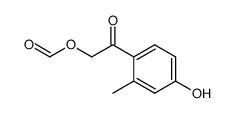 2-(4-hydroxy-2-methylphenyl)-2-oxoethyl formate结构式
