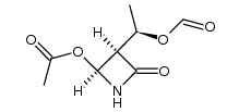 (3R,4S)-4-acetoxy-3-[(R)-1-formyloxyethyl]-2-azetidinone Structure