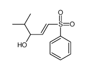1-(benzenesulfonyl)-4-methylpent-1-en-3-ol结构式
