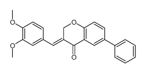 (3E)-3-[(3,4-dimethoxyphenyl)methylidene]-6-phenylchromen-4-one Structure