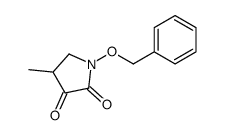 1-(Benzyloxy)-4-methyl-2,3-pyrrolidinedione Structure