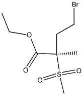 (R)-ethyl 4-bromo-2-methyl-2-(methylsulfonyl)butanoate结构式