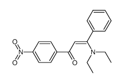 3-N,N-diethylamino-1-p-nitrophenyl-3-phenyl-2-propen-1-one结构式